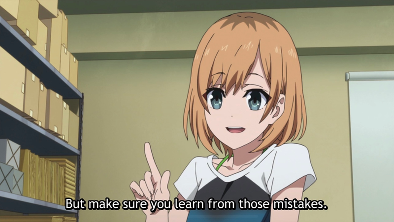 Aoi offers advice to some new hires about dealing with failure.